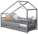 Bild 1 von Hausbett Lou ca. 90x200 cm Holz Hellgrau, Hellgrau