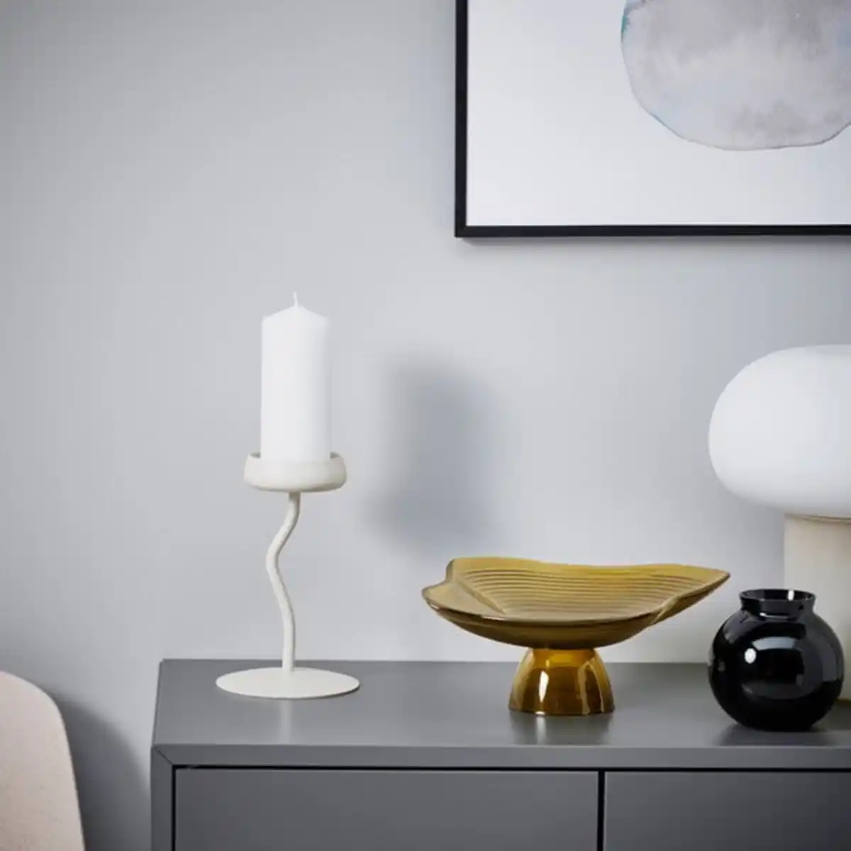 Bild 4 von SILVERPÄRON Blockkerzenhalter, weiß, 20 cm