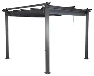 Pergola Lazio ca. 295x248x295 cm Dunkelgrau