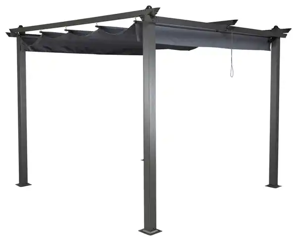 Bild 1 von Pergola Lazio ca. 295x248x295 cm Dunkelgrau