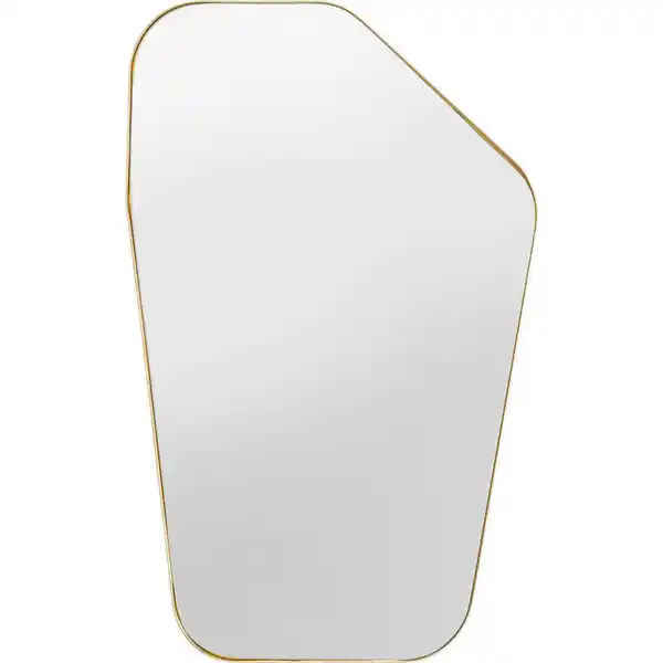 Bild 1 von Kare-Design Wandspiegel, Transparent, Messing, Metall, Glas, konisch, 64x95x3 cm, senkrecht und waagrecht montierbar, Spiegel, Wandspiegel