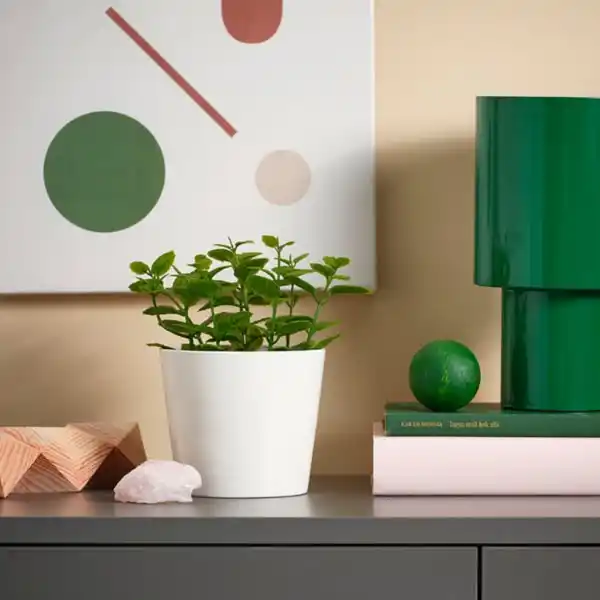 Bild 2 von FEJKA Topfpflanze, künstlich, drinnen/draußen Minze, 9 cm