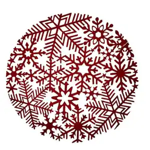 Deko-Filzmatte Schneeflocke