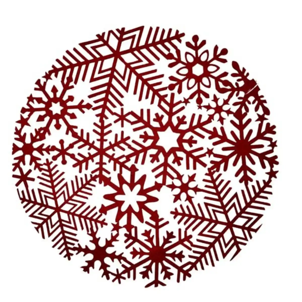 Bild 1 von Deko-Filzmatte Schneeflocke