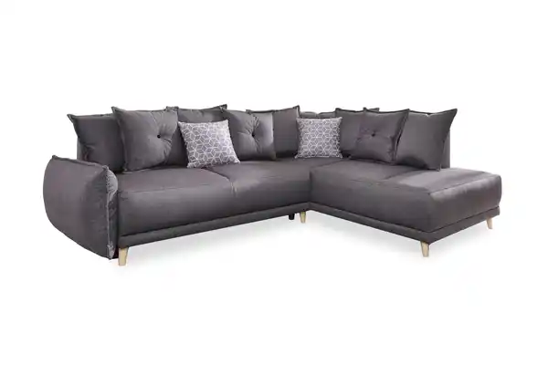 Bild 1 von Eckschlafsofa in Dunkelgrau ´LAZY LUKKA´, Dunkelgrau