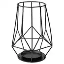 Bild 1 von PÄRLBAND Kerzenständer für Blockkerze, schwarz, 21 cm