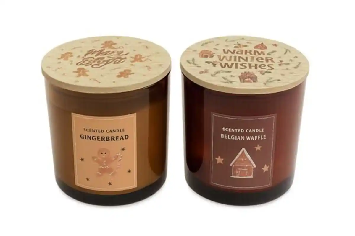 Bild 1 von Duftkerze im Glas, Holzddeckel