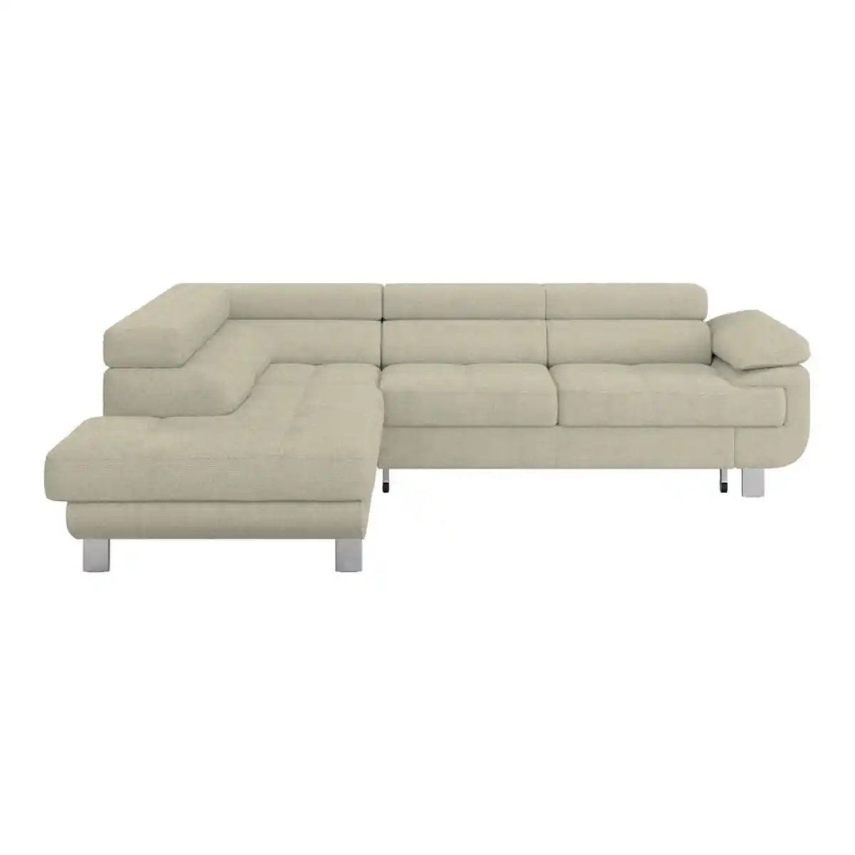 Bild 1 von Mid.you Ecksofa, Sand, Textil, 5-Sitzer, Ottomane links, L-Form, 270x230 cm, Made in EU, in den Filialen seitenverkehrt erhältlich, Stoffauswahl, Hocker erhältlich, Wohnzimmer, Sofas & Couches, Woh