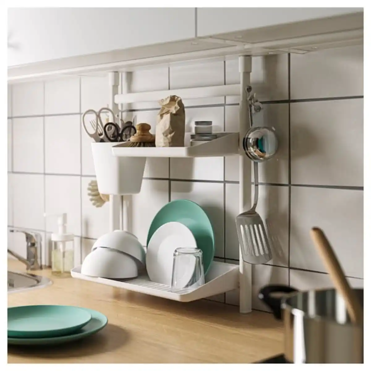 Bild 3 von SUNNERSTA Behälter, weiß, 12x11 cm