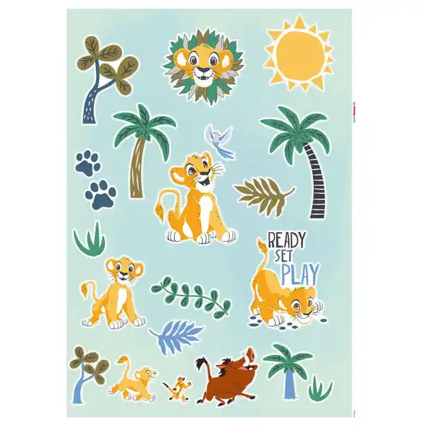 Bild 1 von Xora Wandtattoo, Mehrfarbig, Kunststoff, 34-teilig, 50x70 cm, einfache und schnelle Anbringung, selbstklebend, Babymöbel, Kinderzimmer-Deko, Wandtattoos Kinderzimmer