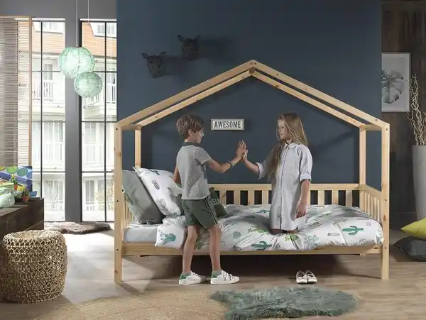 Bild 1 von Hausbett Dallas 90x200 cm Kiefer Natur Echtholz, Naturfarben