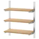 Bild 1 von KUNGSFORS Aufhängeschiene, Böden, Edelstahl/Bambus, 60 cm