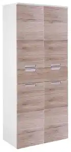 Hochschrank 'Mars' , eiche, Weiß, Eichefarben