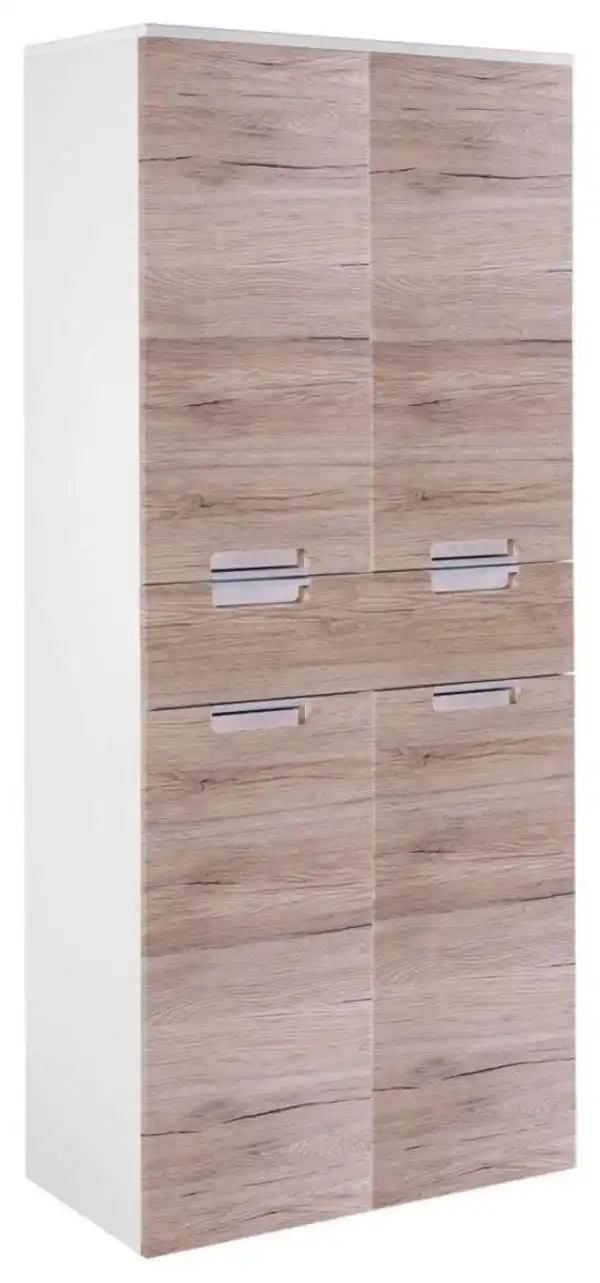 Bild 1 von Hochschrank 'Mars' , eiche, Weiß, Eichefarben