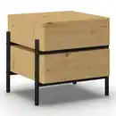 Bild 1 von Nachttisch Jasmina Schwarz/Eichefarben MDF, Schwarz, Eichefarben