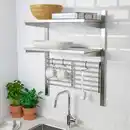 Bild 1 von KUNGSFORS Aufhängeschiene + Boden/Wandgitter, Edelstahl