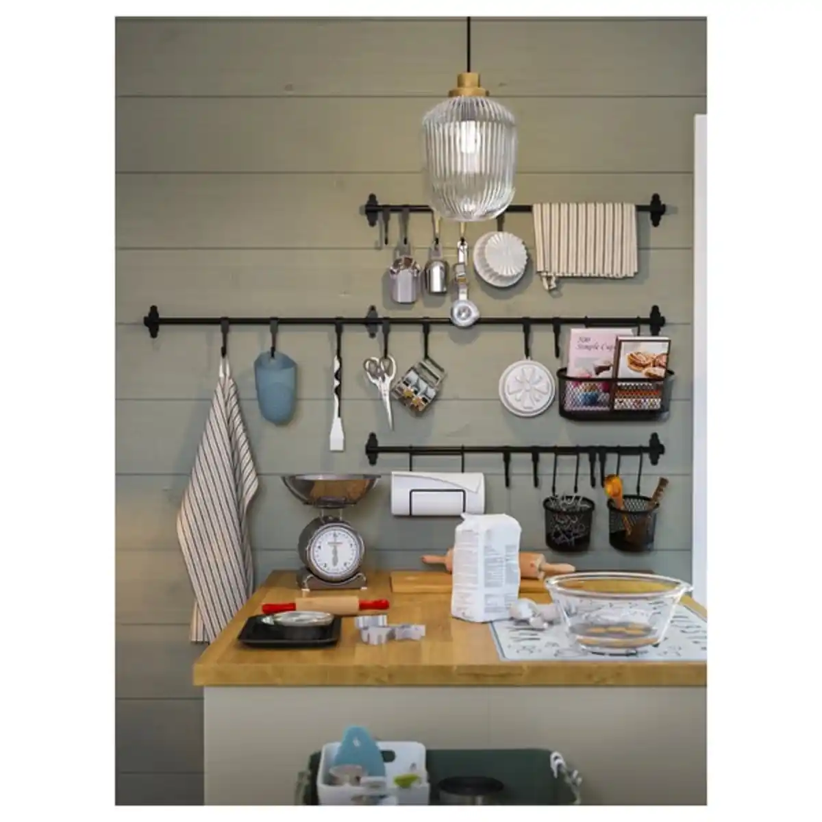 Bild 2 von HULTARP Behälter, schwarz/Netz, 31x16 cm