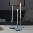 Bild 2 von FULLTALIG Kerzenständer 3er-Set, hell graublau