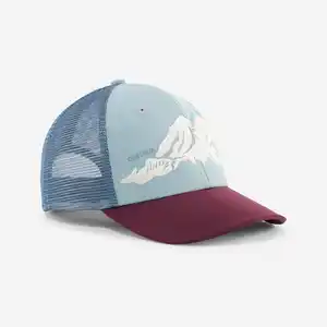 QUECHUA Schirmmütze MH100 Trucker Kinder blau/bordeauxrot