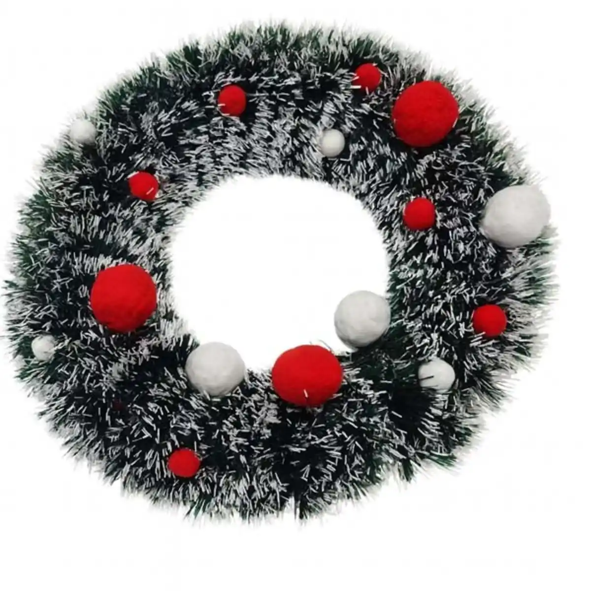 Bild 1 von Lametta-Kranz mit Pomnpon