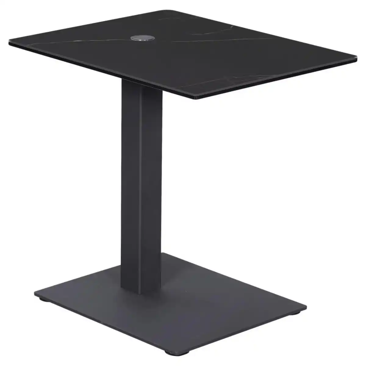 Bild 1 von Dieter Knoll Beistelltisch, Anthrazit, Schwarz, Metall, Glas, Keramik, rechteckig, Bodenplatte, eckig, 35x45-65x45 cm, höhenverstellbar, Wohnzimmer, Wohnzimmertische, Beistelltische, Beistelltische