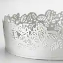 Bild 2 von SAMVERKA Kerzen-/Dekoschale, oval weiß, 35x15 cm