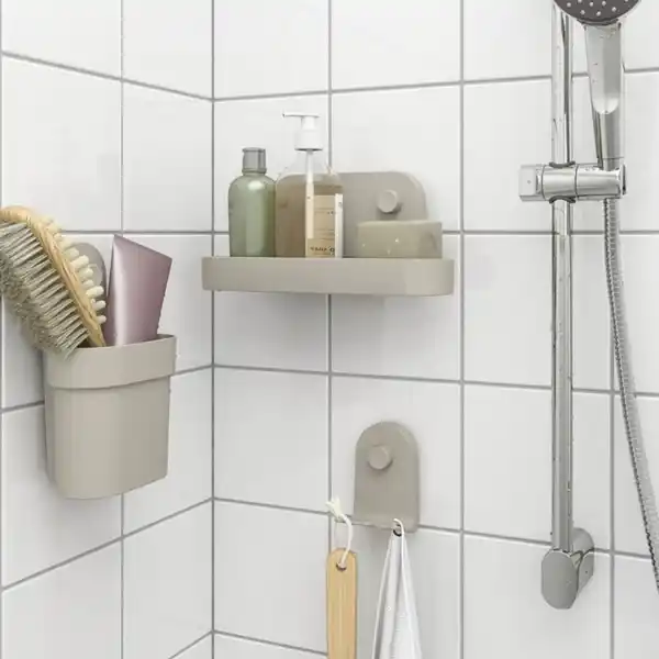 Bild 3 von ÖBONÄS Behälter mit Saugnapf, graubeige