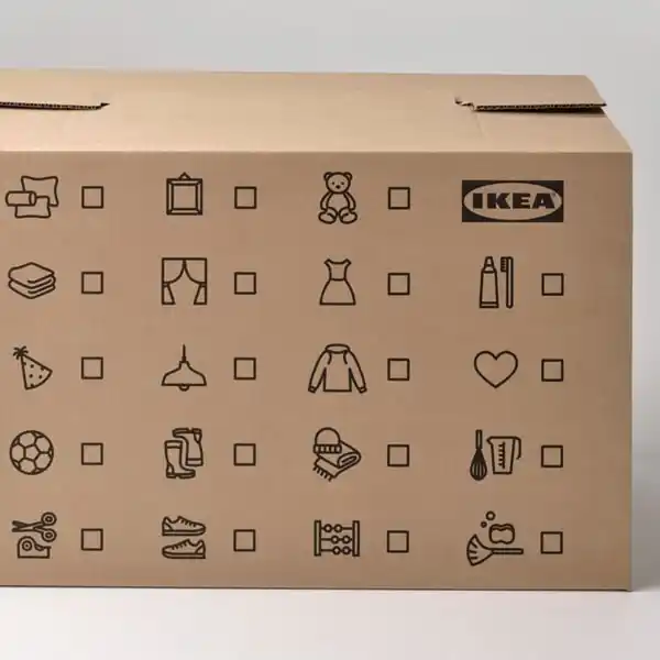 Bild 4 von DUNDERGUBBE Umzugskarton, braun, 64x34x40 cm/80 l