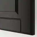 Bild 2 von METOD Hochschrank f Kühl-/Gefrierschrank, weiß/Bodbyn schwarz, 60x60x140 cm
