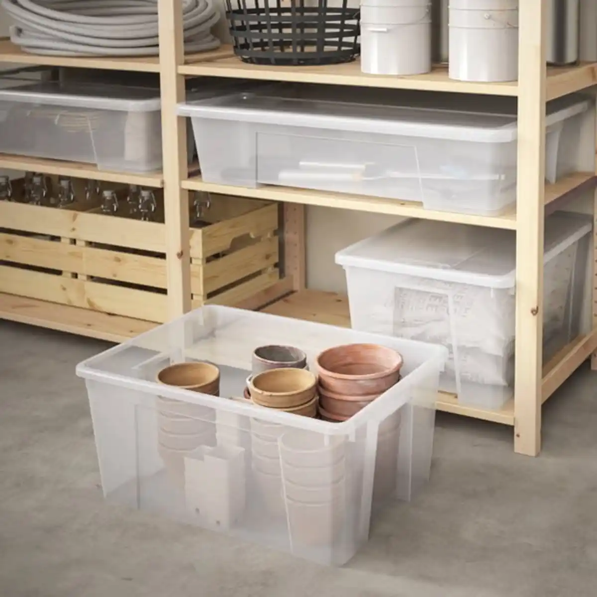 Bild 2 von SAMLA Box, transparent, 56x39x28 cm/45 l