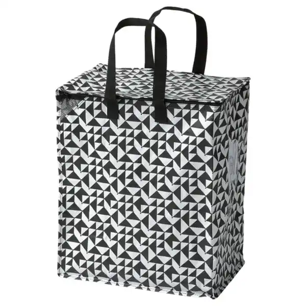 Bild 1 von KNALLA Tasche, schwarz/weiß, 40x25x47 cm/47 l