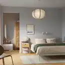 Bild 3 von TAGGTOFS / HAVSDJUP Hängeleuchte, weiß Bambus, 67 cm