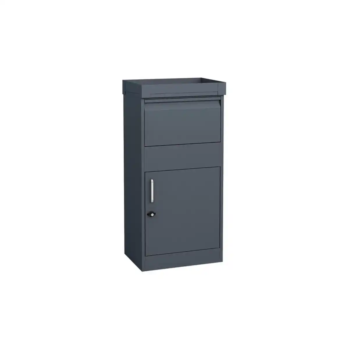 Bild 1 von Ambia Garden Paketbox Piet, Anthrazit, Metall, 66 L, 50x105x37 cm, 2 Schlüssel, Gartenzubehör, Paketboxen