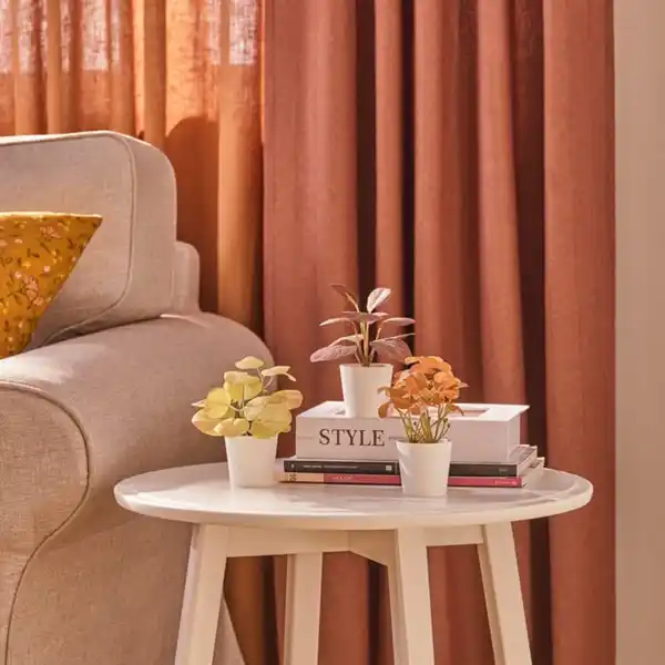 Bild 2 von FEJKA Topfpflanze, künstl/+Topf 3er-Set, drinnen/draußen Blätter, 6 cm