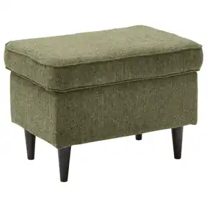 Mid.you Hocker, Olivgrün, Textil, rechteckig, 63x43x42 cm, Wohnzimmer, Hocker, Sitzhocker