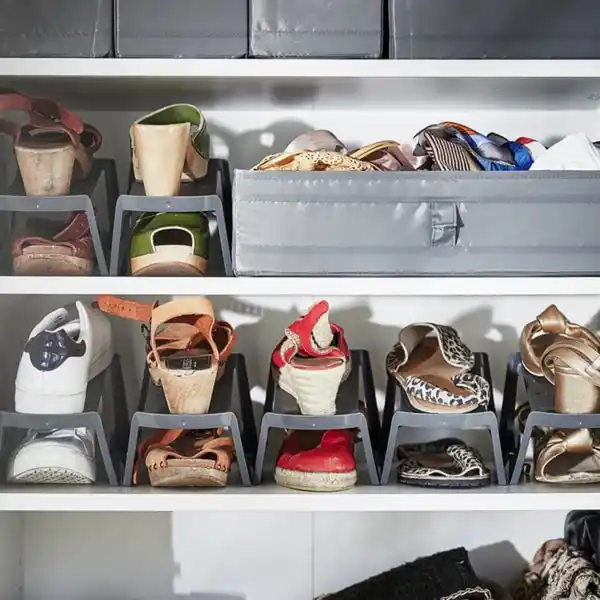 Bild 4 von MURVEL Schuhaufbewahrung, grau, 14x14x24 cm