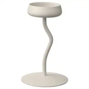 SILVERPÄRON Blockkerzenhalter, weiß, 20 cm