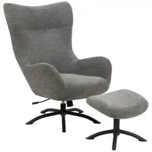 Carryhome Sesselset, Anthrazit, Textil, 76x105x86 cm, Wohnzimmer, Sessel, Relaxsessel