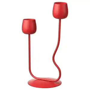 SILVERPÄRON Kerzen- oder Teelichthalter, leuchtend rot, 29 cm