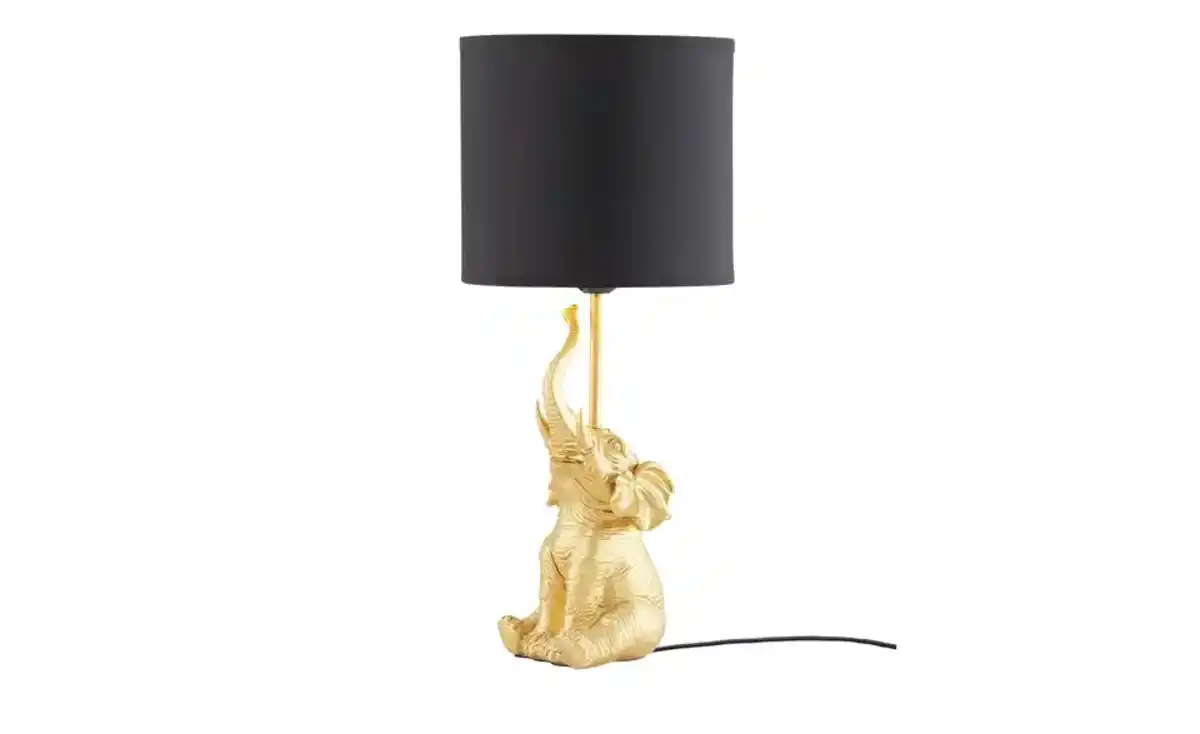 Bild 4 von KHG Tischleuchte, 1-flammig, goldfarben `Elefant´
