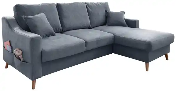 Bild 1 von Wohnlandschaft Valentina Blau Struktur, Blau