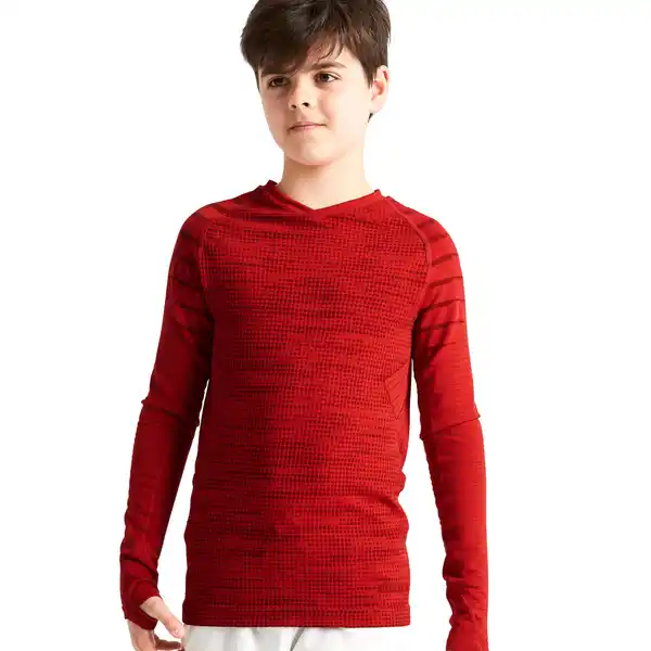 Bild 1 von KIPSTA Kinder Fußball Funktionsshirt langarm wärmend ‒ Keepdry rot