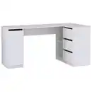 Bild 1 von Mid.you Eckschreibtisch, Weiß, Holzwerkstoff, 3 Schubladen, rechteckig, eckig, 154x77x84.5 cm, Stauraum, Arbeitszimmer, Schreibtische, Eckschreibtische