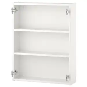 ENHET Wandschrank mit 2 Böden, weiß, 60x15x75 cm