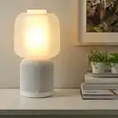 Bild 4 von SYMFONISK Schirm f Leuchtenfuß WiFi-Speak, Glas/weiß
