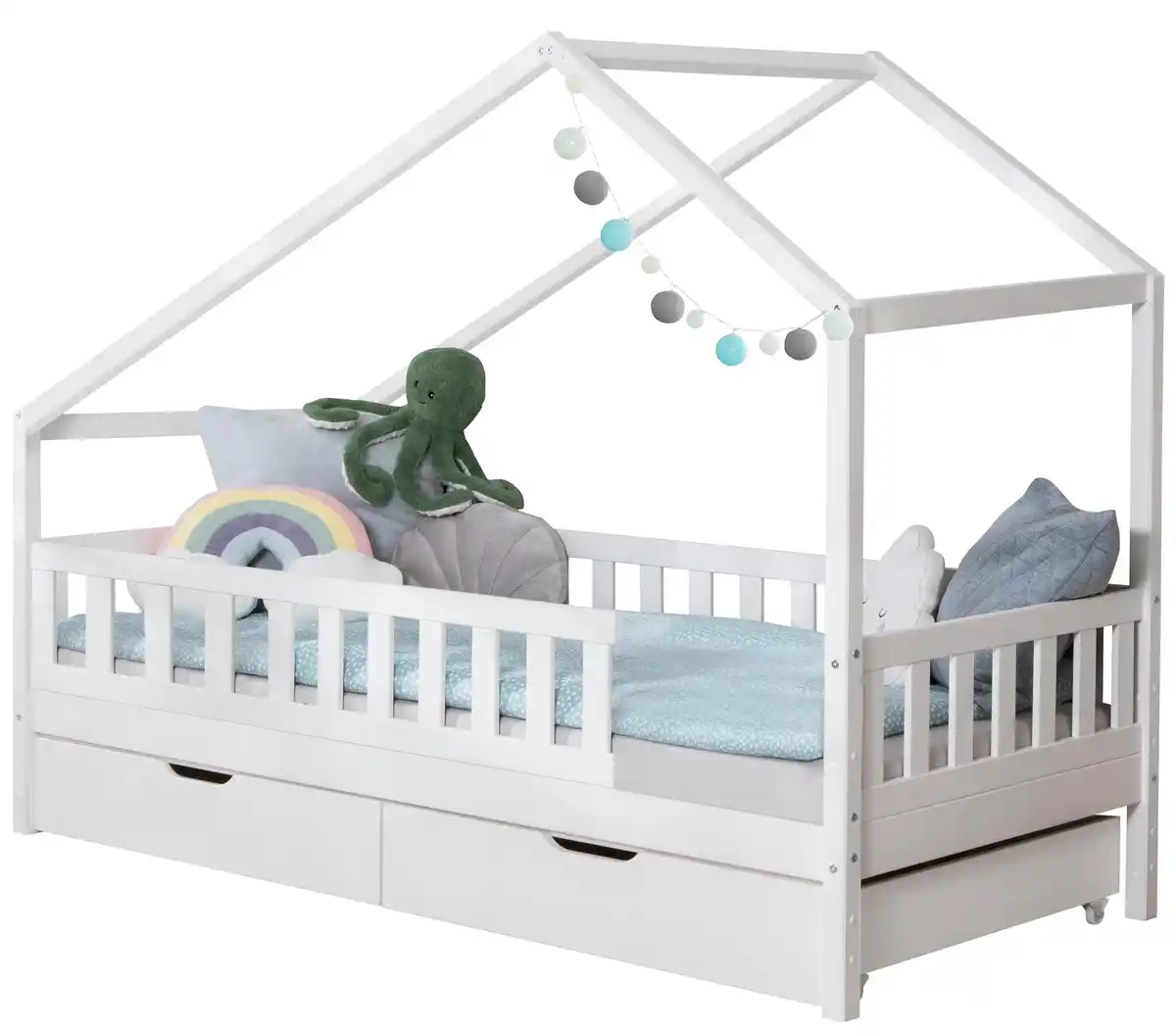 Bild 1 von Hausbett Lou ca. 90x200 cm Holz Weiß, Weiß