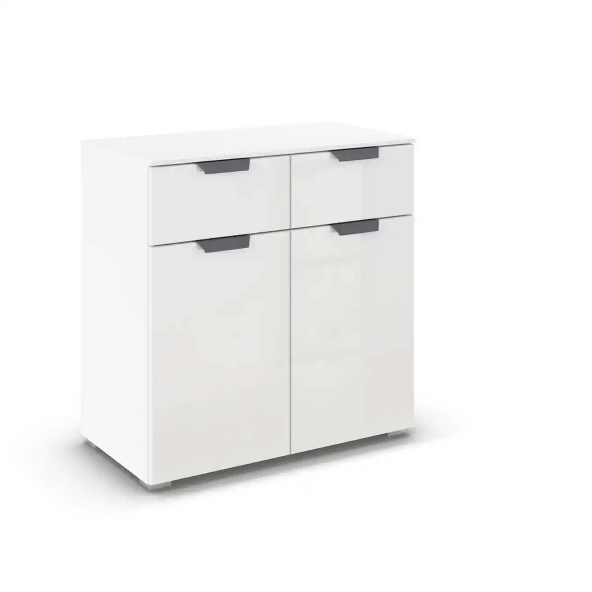 Bild 1 von Carryhome Kommode, Weiß, Holzwerkstoff, 1 Fächer, 2 Schubladen, 80x81x42 cm, Blauer Engel, Goldenes M, Made in Germany, in verschiedenen Holzdekoren erhältlich, Garderobe, Garderoben Kommoden