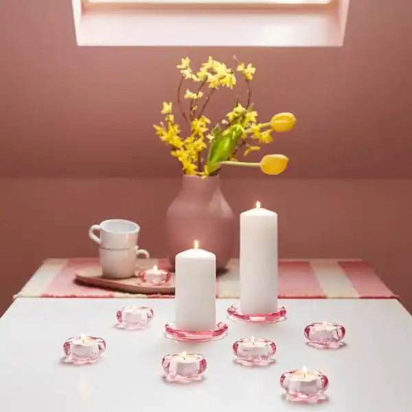 Bild 3 von BLADFÅGEL Kerzen-/Dekoschale, rosa, 11 cm