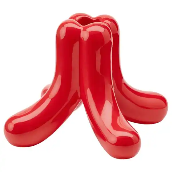 Bild 1 von VINTERFINT Kerzenständer, rot, 11 cm