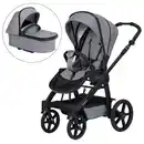 Bild 1 von Hartan Kinderwagenset Rock IT Outdoor, Grau, Textil, 3-teilig, 58x120x102 cm, EN 1888, UV 50+, AZO-frei, Made in Germany, Feststellbremse, Fußstütze abklappbar, Federung, kugelgelagerte Räder, 5-P